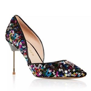 KURT GEIGER LONDON ~ Women's Bond Sequin d'Orsay Stiletto ✨REDUCED PRICE✨